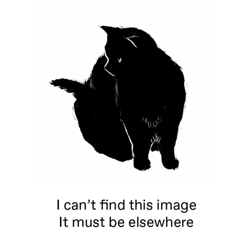 Black and white illustration of a moon